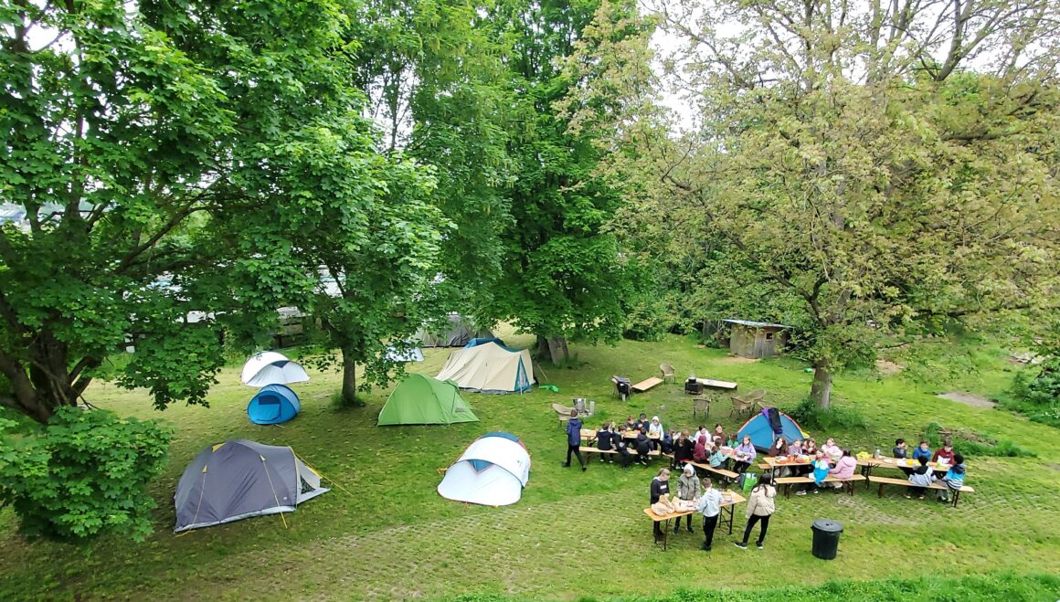 Die Zeltübernachtung der 5b