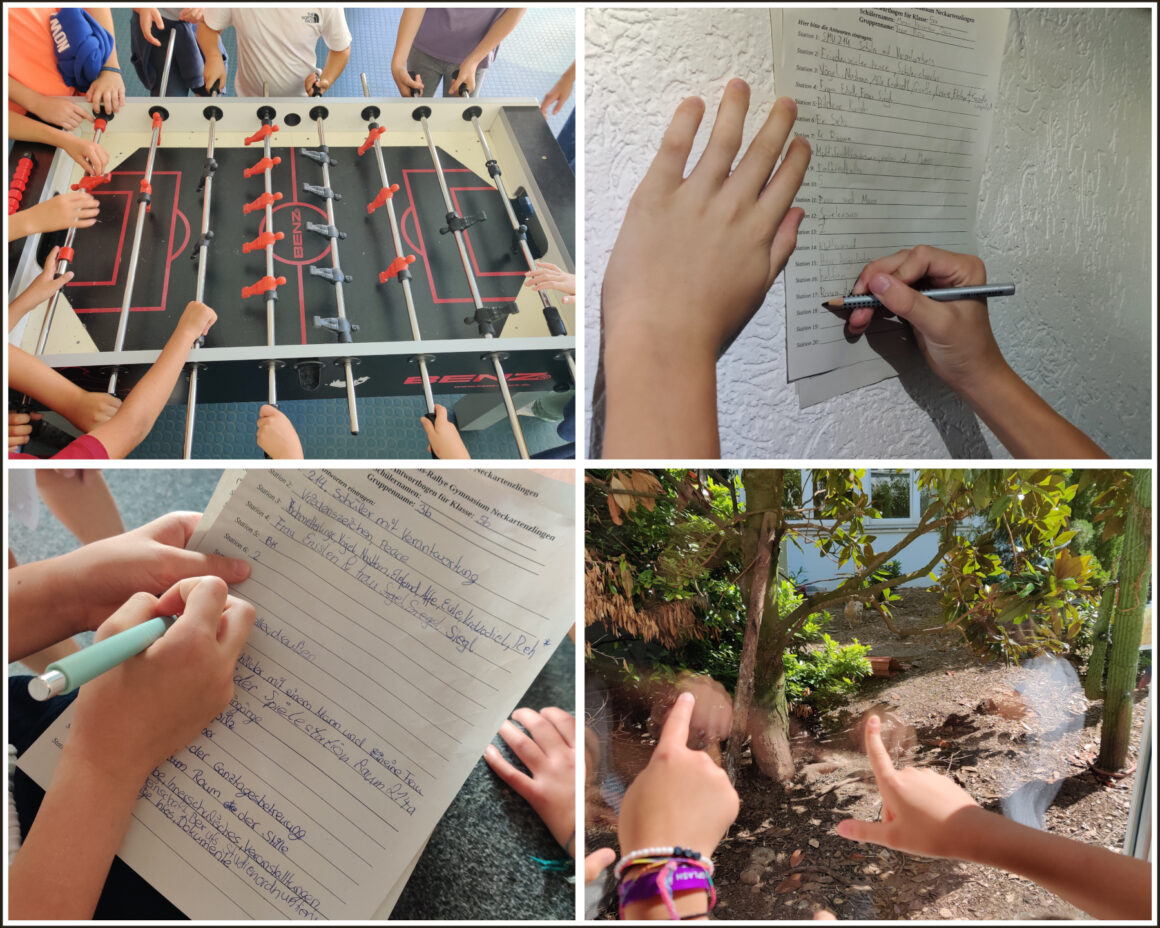 Schulhausrallye am Freitag in der ersten Schulwoche