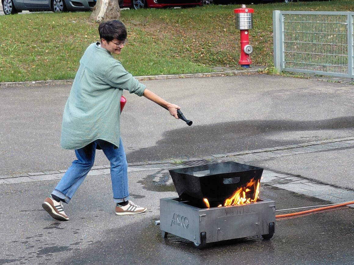 Feuerlöschübung